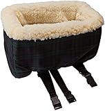 Snoozer Console Pet Car Seat Cream Fur, Small, Blackwatch Pld