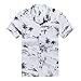 Men's Hawaiian Shirt Aloha Shirt White Map