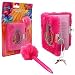 Trolls Movie Plush Diary with Lock and Fuzzy Pen
