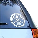 Denver Nuggets 8x8 White Decal Logo
