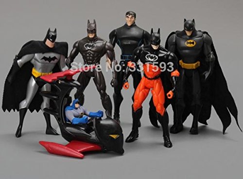 DC Super Heroes Batman PVC Action Figure Collectible Model Toys Kids Toys Models Gifts 6pcs/set 6"