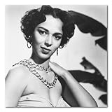 Dorothy Dandridge B&W Matte Photograph - 12x12 Inches
