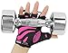 Women Gym Gloves Protect Your Hands & Improve Your Grip - Pink & Black Weightlifting Gloves - Easy to Pull On & Off - Adjustable Fit (Pink, Large)