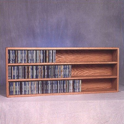 Detail image 354 CD Wall Mount Storage Rack Finish: Natural