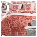 Jill Rosenwald Bohème Persimmon Duvet Cover Size: King