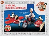 Enlarge toy image: Airfix AN1100 1:12 Scale Wallace & Gromit Aeroplane, Motor Bike and Side Car - A Close Shave Film & TV Character Gift Set inc Paints Glue and Brushes - infant and baby development