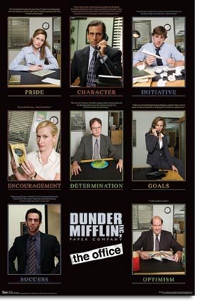 The Office Poster ~ Dunder Mifflin ~ Funny Motivational Poster Takeoff ~ 22x34