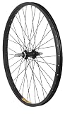 Avenir 26 Singlewall Nutted Rear Wheel - 36H, 5-/6-/7-speed Freewheel Hub, Nutted, Black/Black/Black