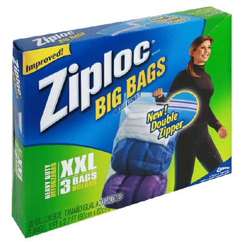 S C Johnson Wax Ziploc3pk Xxl Bigbag 65645 Bags Closet Storage