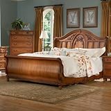 Vaughan Southern Heritage Oak Sleigh Bed
