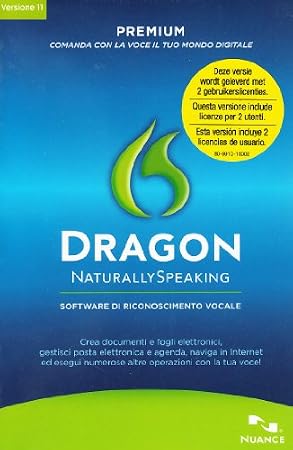 Dragon NaturallySpeaking 11 Premium - 2 utenti (con 2 microfoni)