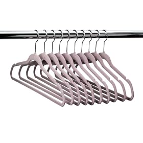 ULTRA-SLIM VELVET SUIT HANGERS - SET OF 10- Lavender