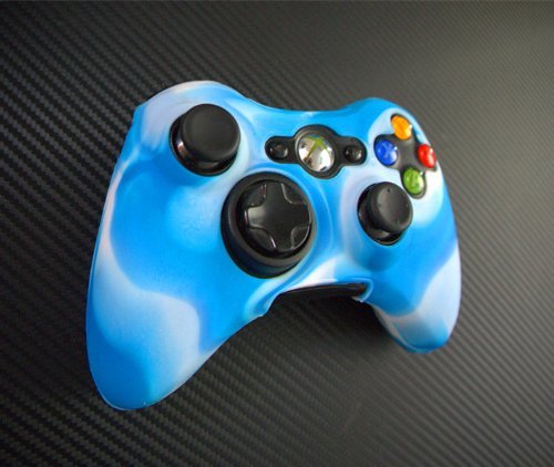 One Piece 1x Brand New High Quality Xbox 360 Remote Controller Silicon Protective Skin Case Cover -Blue White Mix Color One Piece 1x Brand New High Quality Xbox 360 Remote Controller Silicon Protective Skin Case Cover -Blue White Mix Color