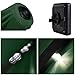 9 Ft Outdoor Tilt Umbrella with Solar LED Lights (green)