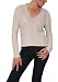 Women's James Perse Two Tone Deep V-Neck Hooded Sweater Silver Fox Size XS/1