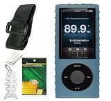 Search : TPA- Apple iPod Nano 5th Generation (5G Video) Silicone Gel Skin Case Cover (BLUE) w/ LCD Screen Protector, Adjustable Armband, Belt Clip, Fishbone Keychain