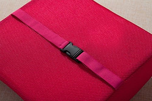 Yimengsi Memory Foam Lumbar Pillow with Mesh Cover,Red