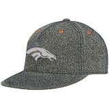 NFL Men's Denver Broncos End Zone Flat Visor Flex Hat - Tw83Z (Dark Grey, Large/X-Large)
