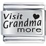 Home & Family Visit Grandma More Laser Italian Charms