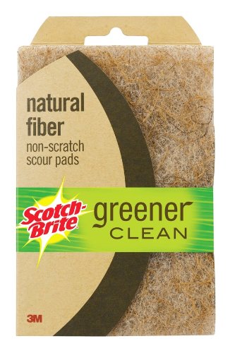 Scotch-Brite Greener Clean Non-Scratch Scour Pad, (Pack of 2)