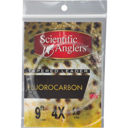 Scientific Anglers Fly Fishing Fluorocarbon Leader 9 ft