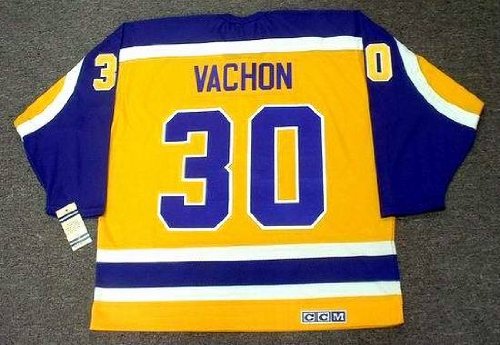 Buy ROGIE VACHON Los Angeles Kings CCM Vintage Throwback Home NHL Hockey Jersey