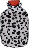 Classic Cross-Hatched Hot Water Bottle with Cover, Color may vary