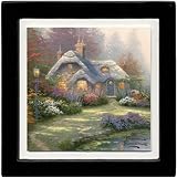 Kitchen & Housewares : Everett's Cottage - Black Frame Drink Coasters - Style ANTK16