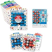 Melissa and Doug Travel Memory Game, Travel Hangman Game, and Travel Bingo Game