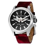 Affliction Men's AF1002 - RED Avenger Canvas Black Dial Red Watch