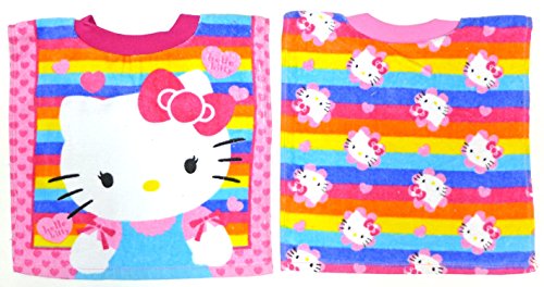 Neat Solutions Hello Kitty Fiber Reactive Toddler Pullover Bib, Stripe