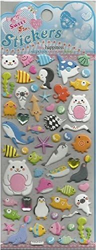 Seamate Crystal Puffy Stickers