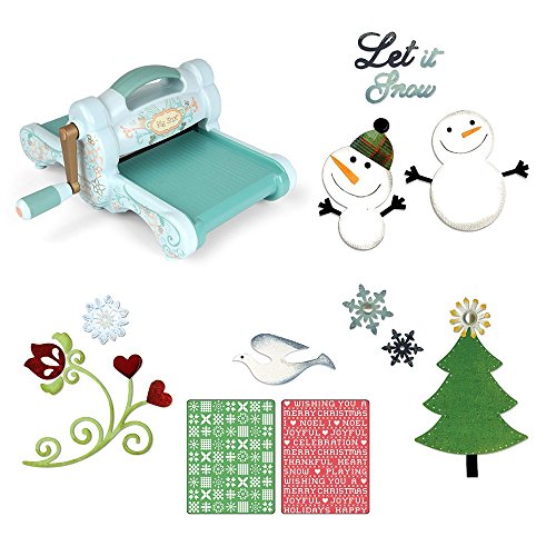 A Sizzix-inspired Joyful Snowman Card Project, includes Sizzix Big Shot Machine (Powder Blue & Teal)