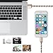 Certified Flebi 10 Feet / 3 Meter Extra Long Nylon Braided Charging Cord Data Cable for iPhone iPad and iPod ( 2 Pack)