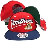 Florida Panthers Red/Navy Shadow Script Two Tone Plastic Snapback Adjustable Plastic Snap Back Hat / Cap