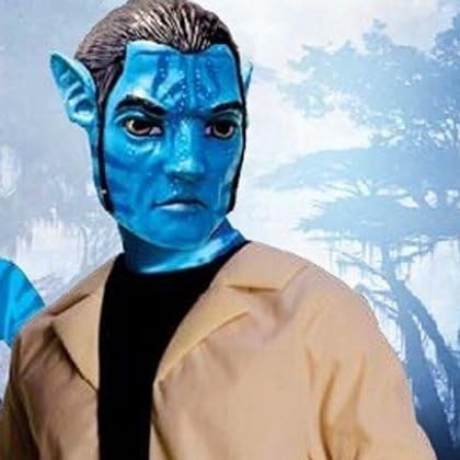 Quality Man/Women AVATAR MASK Jake Sulley/Neytiri Mask Costume Halloween Masks for Masquerade Parties (Men)