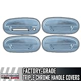 1998-2002 Lincoln Navigator 4dr Chrome Door Handles Covers (With Keypad, No Passenger... 