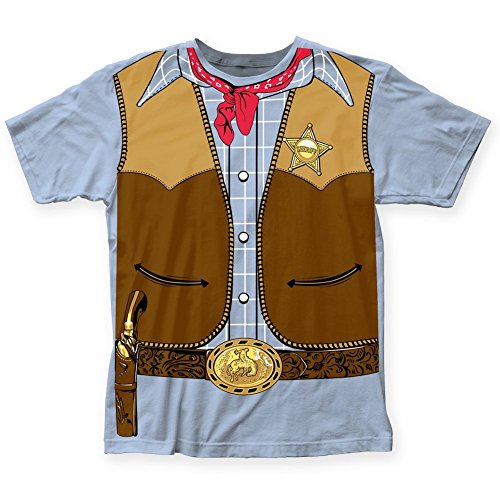 Impact Originals Men's Light Blue Cowboy Costume T-shirt