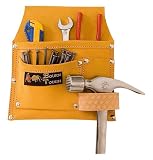 3 Pocket Heavy Duty Leather Tool Pouch / Nail Bag
