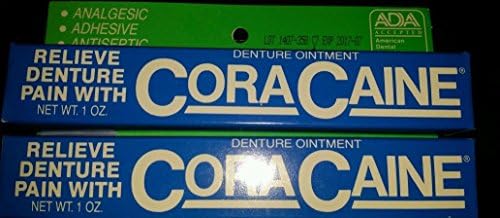 Cora-caine Denture Analgesic Adhevise 1 Oz. Qty 2 Tubes