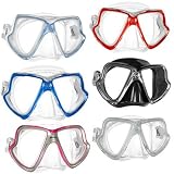 Mares X-Vision Mid Scuba Dive Mask - Clear/Red