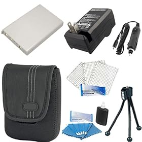 COOLPIX P5100, P6000, P80, P90 Digital Camera Accessory Kit Includes (1Pcs) Nikon EN-EL5 Equivalent Replacement Battery (Generic)+ Replacement Battery Charger + Camera Case + Cleaning Kit + Screen Protector (3Pack) + Mini Tripod Kit