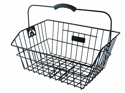  M-Wave 431590 Panier pour vélo Noir Env. 40 x 30,5 x 18 cm