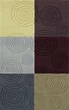 Dalyn Rug Company Elements EL10 - Tropic Forest-Teal-Burgundy-Spa Blue-Grape-Limelight