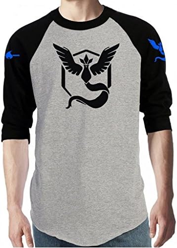 men's Long Sleeved Top Team Valor Team Instinct Team Mystic new style BLUE-XXL