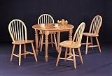 5 Piece Round Table Dining Set By Coaster Furniture