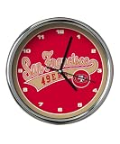 San Francisco 49ers Chrome Clock