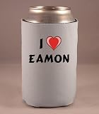 Custom Beverage Can / Bottle Cover (Coolie) with I Love Eamon