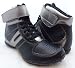 Hi-Top Black Silver Work-out Shoes Boxing Women