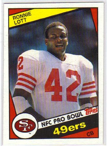 1984 topps #357 ronnie lott - 49ers (Football Cards) Ex.-Near Mint